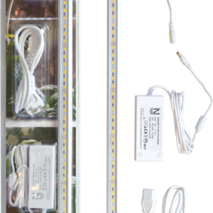 Växtbelysning LED 60cm 15W med adapter för microgreens och bladsallad